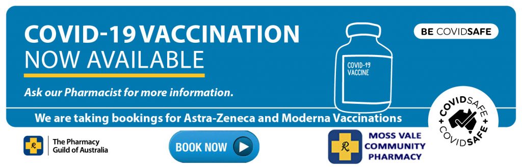 Covid-19 Vaccination Bookings Moss Vale Community Pharmacy